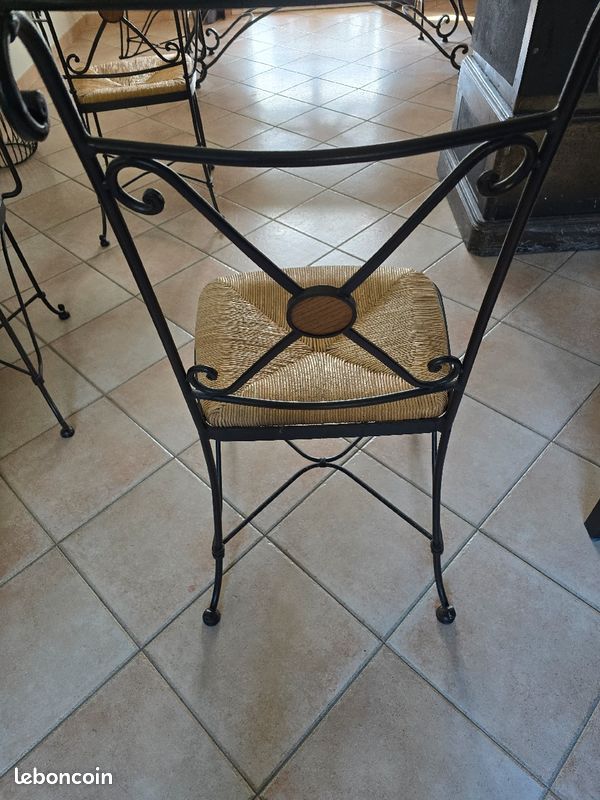 Chaise fer forgé (image 1)
