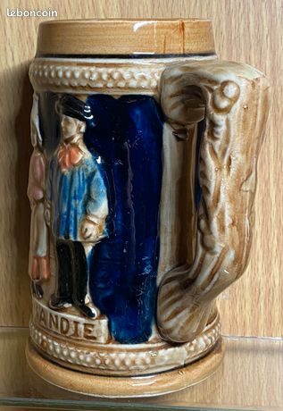 Chope à Bière NEM – Normandie – Collection – Céramique – Très Bon état