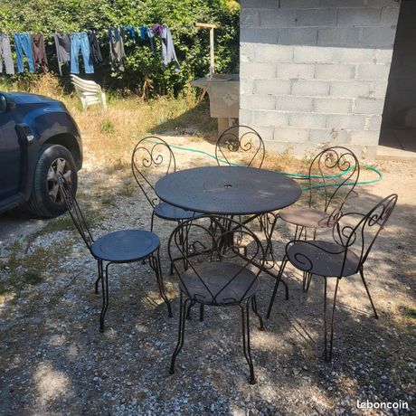 Salon De Jardin Fer Forg Occasion