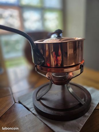 Casserole en cuivre étamé ( + gratuit 1 petit faitout ) - - Catawiki