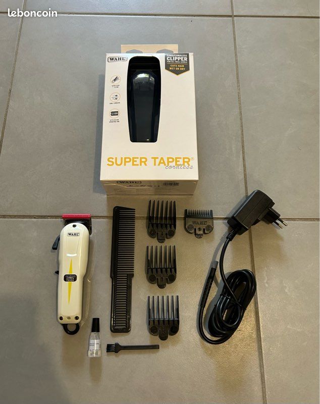 Tondeuse à Cheveux Sans Fil Wahl Super Taper Cordless – Neuve, Idéale Pour Coupes Homme | Tondeuse Pro Sans Fil