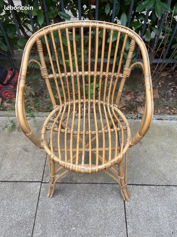 Fauteuil en rotin naturel (image 5)