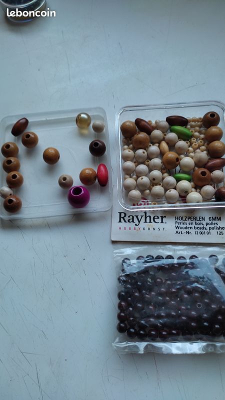 Lot de perles en bois (image 1)
