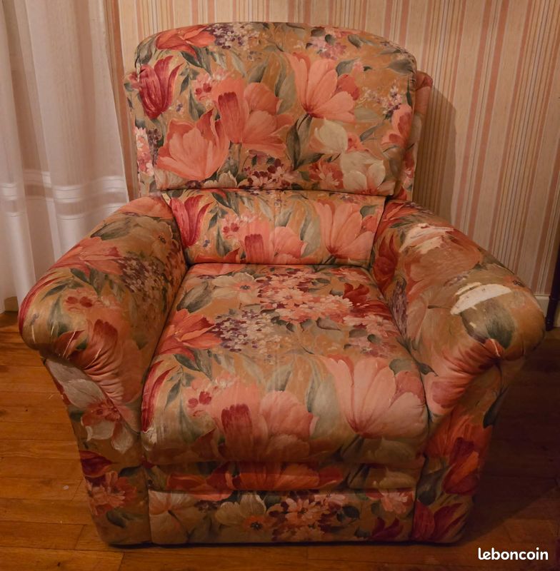 Canapé tissu (non convertible) avec 1 fauteuil (image 2)