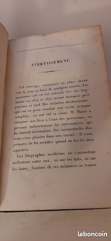 LIVRE : la légion d'honneur par Alex Mazas 1854 (image 2)