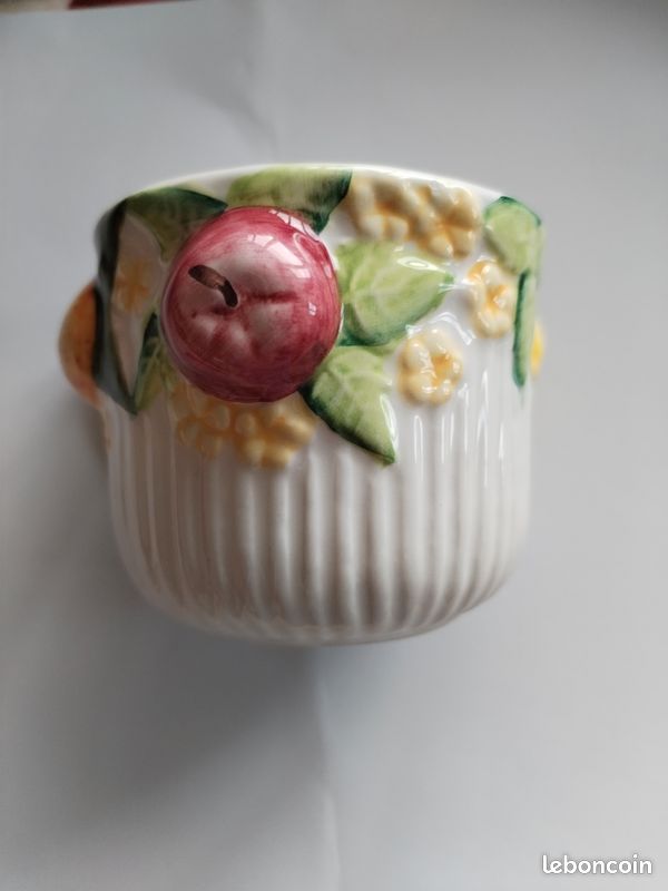 Tasse + soucoupe en barbotine (image 4)