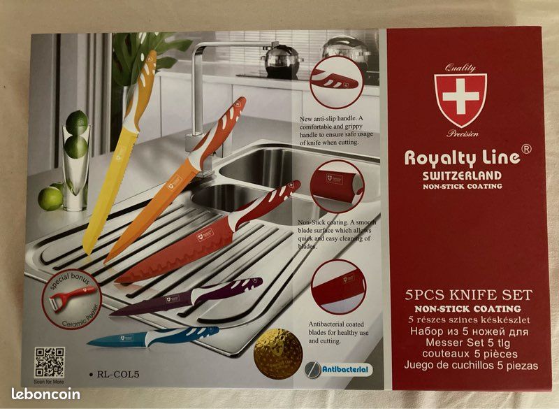 Set de 5 couteaux dont éplucheur neuf (image 3)