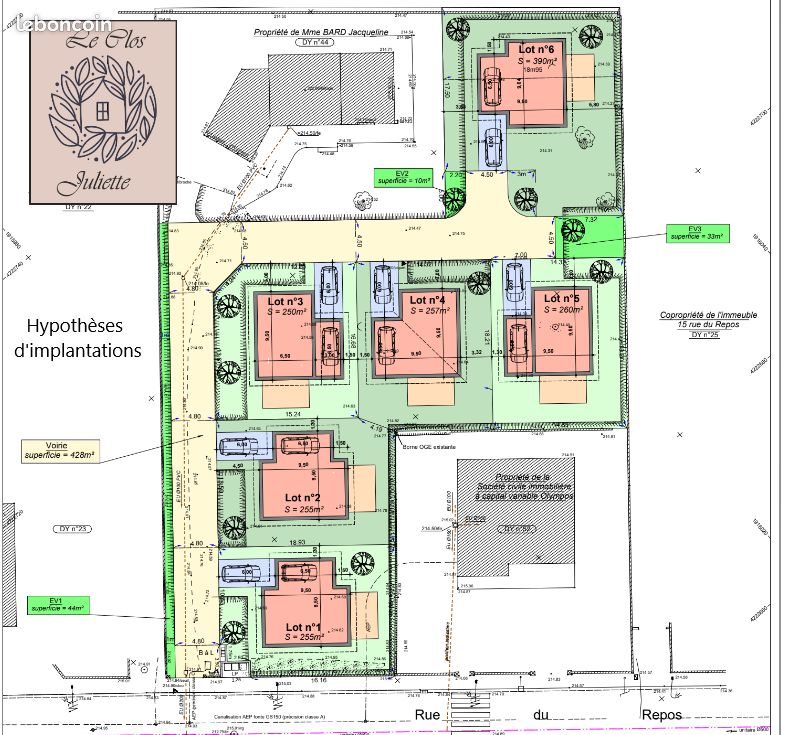 Terrain 255 m² · à Grenoble · 133 500 €