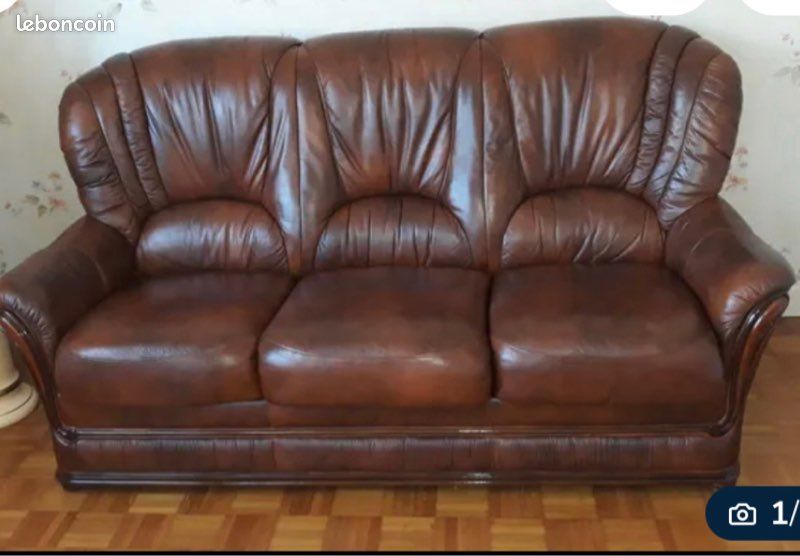 Fauteuil et Canapé en cuir de buffle (image 4)