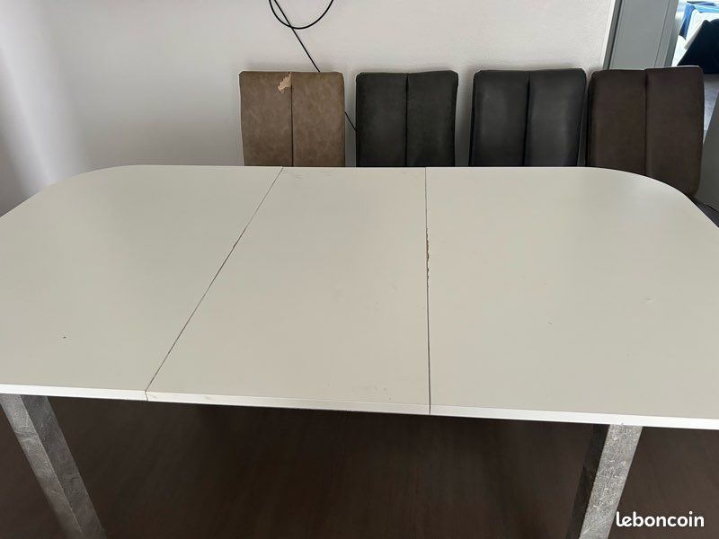 Table extensible avec 6 chaises (image 7)