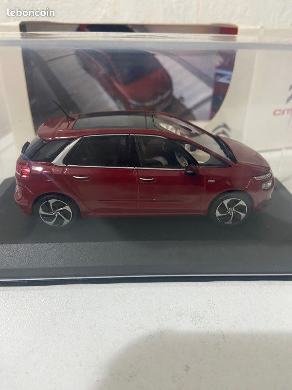 Miniature NOREV 1/43 Citroën Picasso II Phase I Ambiance - Bleu Métal - Occasion Boîte D'origine