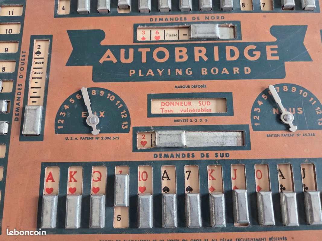Ancien AutoBridge jeu solo de Brigde Le Printemps Années 40/50 (image 4)