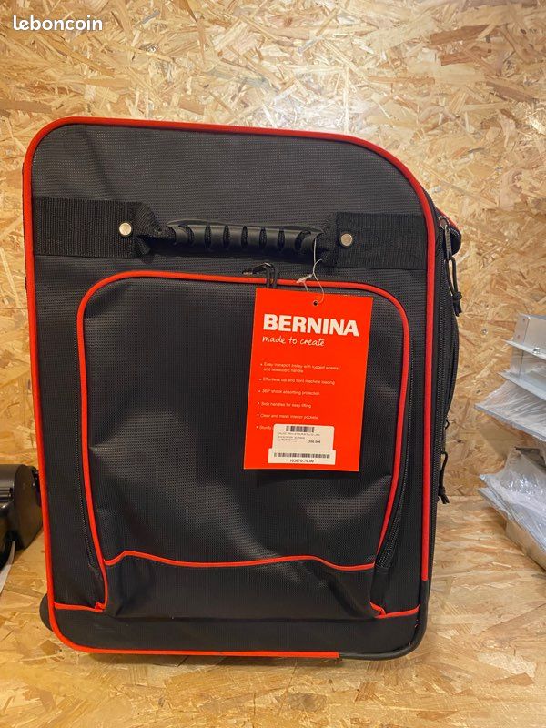 Bernina valise trolley xxl pour machine à coudre surjeteuse l890