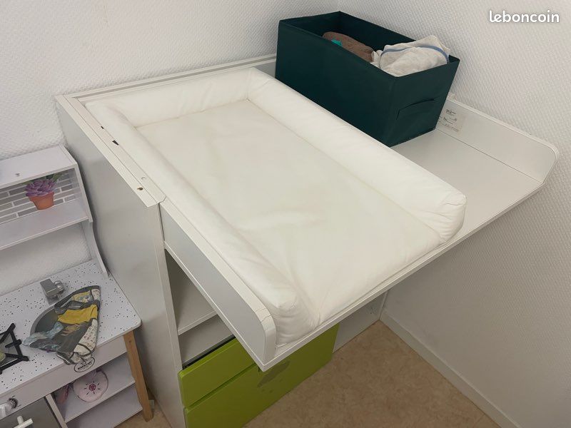Table à langer IKEA SMÅSTAD + matelas VÄDRA – Très bon état – 50% discount (image 2)