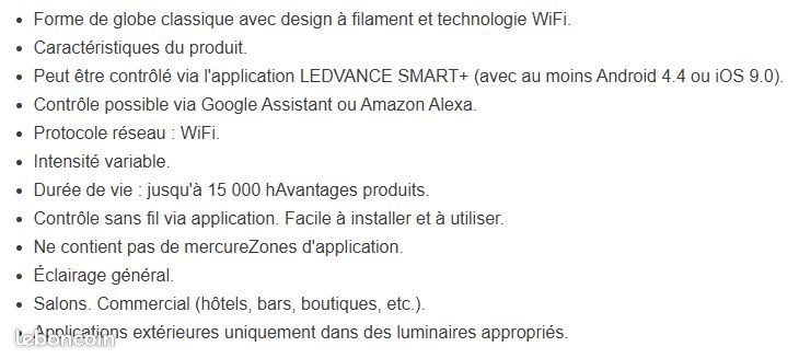 Ampoule LEDVANCE Wifi SMART+ (image 3)