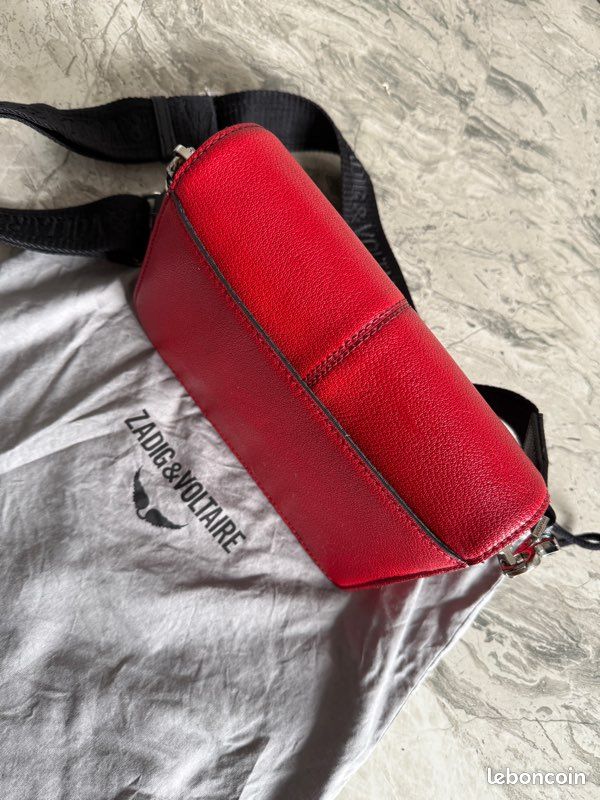 Sac Zadig et voltaire Lolita rouge bandoulière Montres Bijoux