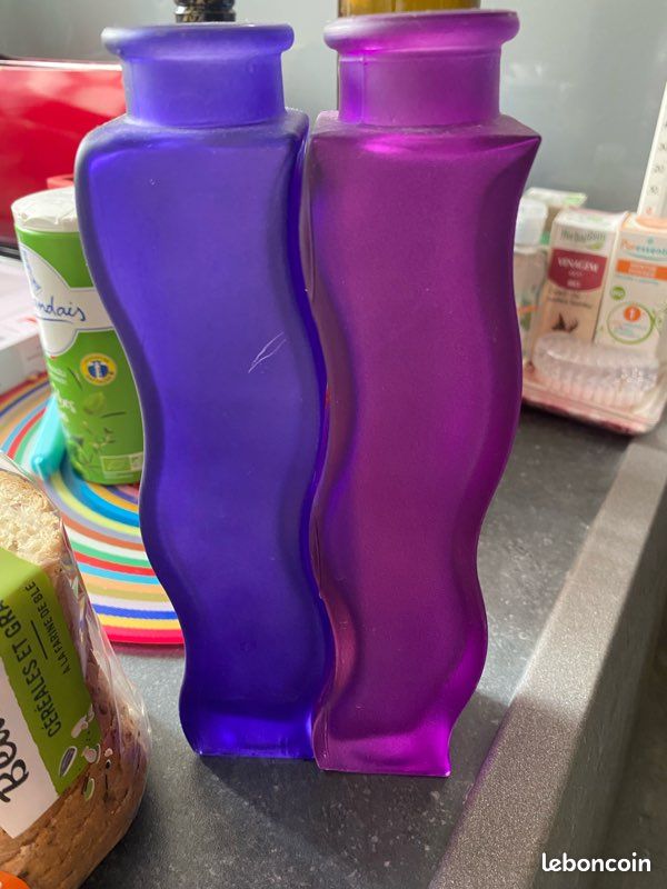 Lot 2 Vases Ikea vintage verre (image 2)
