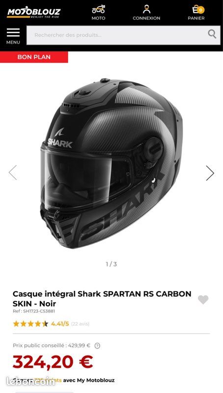 Casque SHARK Spartan RS Carbon (image 3)