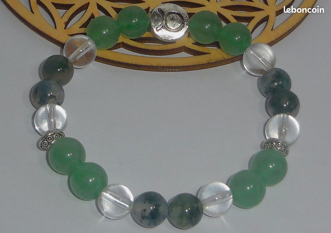 Bracelet Zodiaque Taureau en pierres naturelles (image 1)