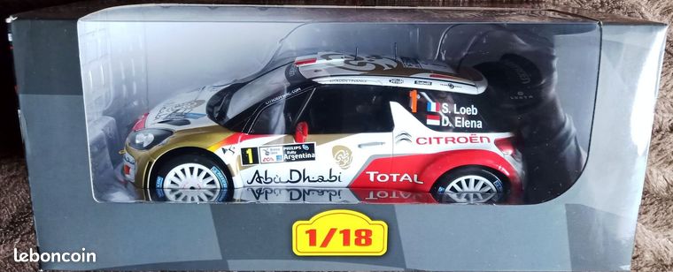 RD18 1/43 IXO Direkt Rallye : CITROËN DS3 WRC France 2013 S.LOEB / D.E – Jumajo