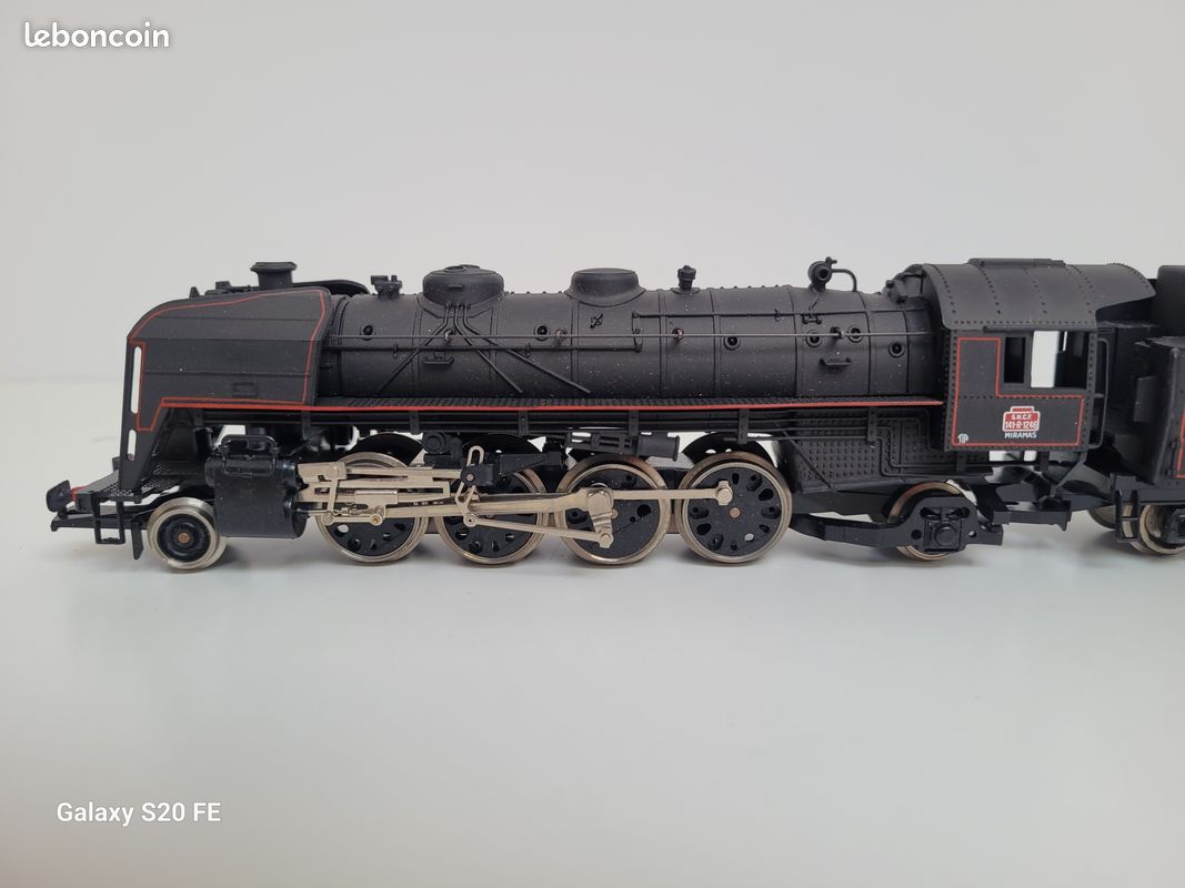Train wagon N° 8273 Locomotive à vapeur 141 R 1246 dépot de Miramas Jouef Ho (image 4)