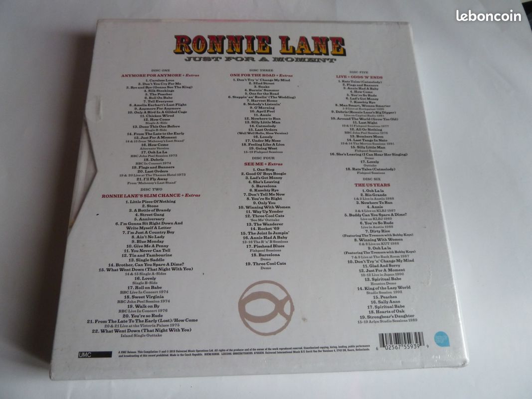 RONNIE LANE "just for a moment" coffret CD (image 2)