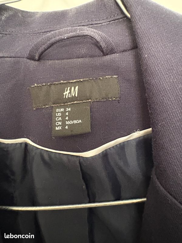 Blazer bleu marine H&M (image 3)