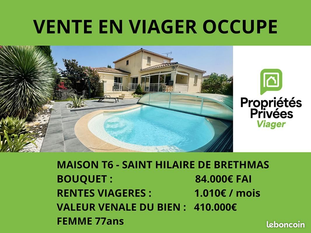 Maison 6 pièces 158 m² · à Saint-Hilaire-de-Brethmas · 158 m² · 84 000 €