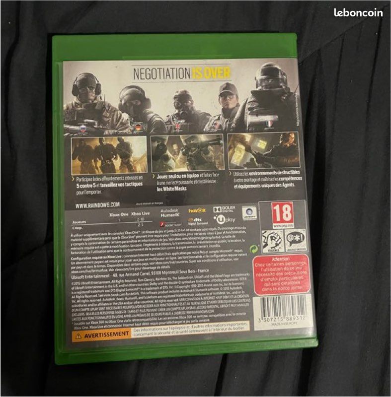 Jeux Rainbow six siège xbox one (image 3)