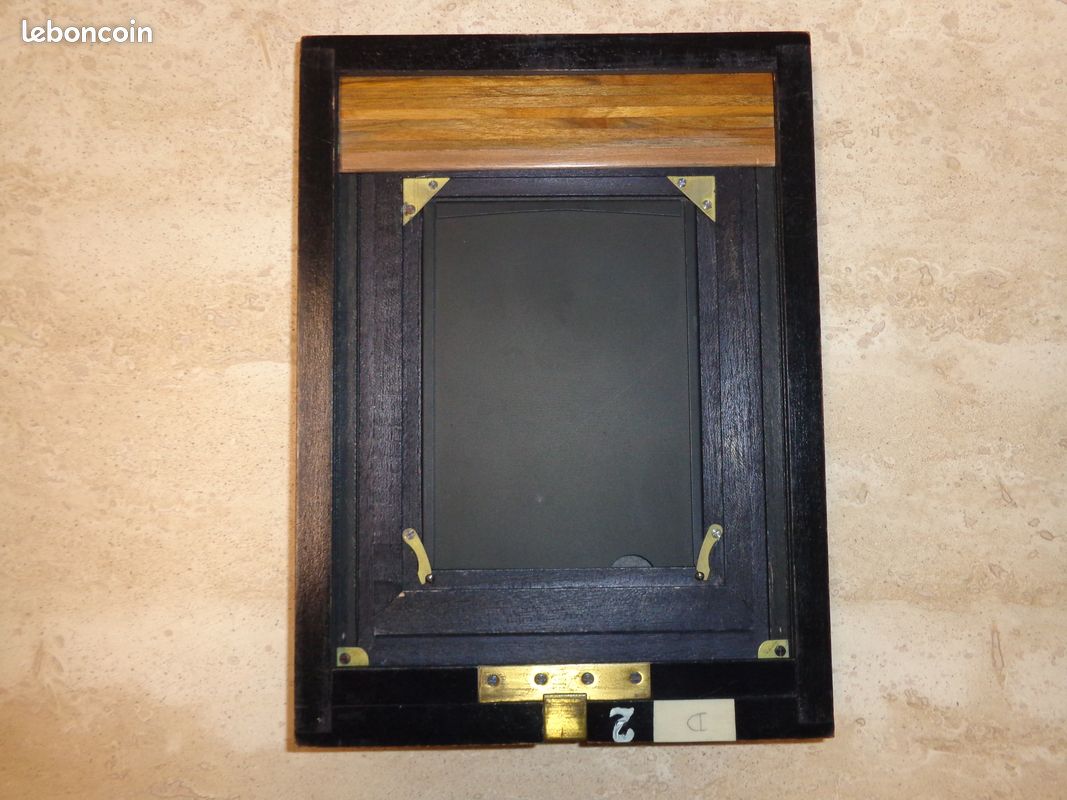 Lot De 2 Châssis En Bois Pour Chambre Photographique Ancienne - Format Grand