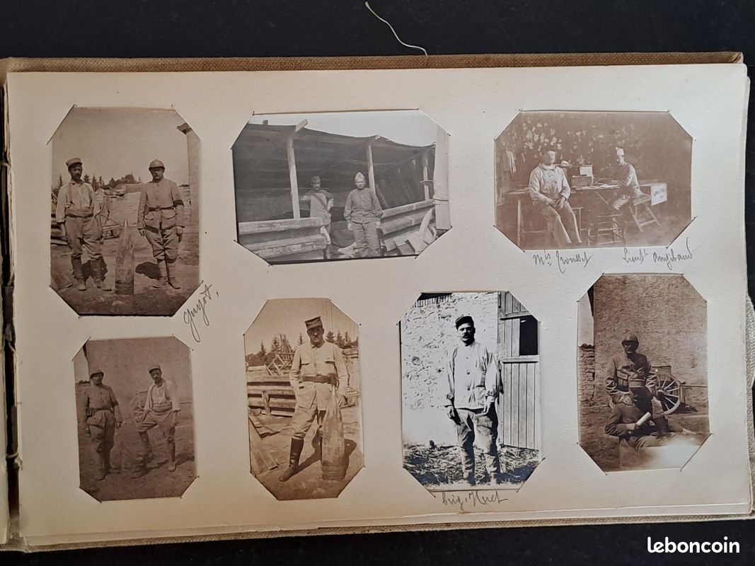 GUERRE 14-18 - ALBUM de 158 PHOTOS ORIGINALES - Plusieurs Régiments d'Infanterie: 40è,15è, 116è, 7è, 6è (image 16)
