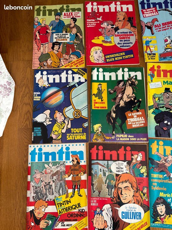 Lot de 15 « journal de Tintin » ancien (image 2)