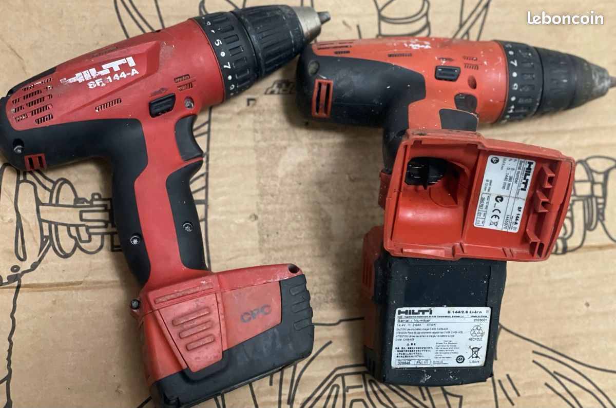 Lot Perceuse-visseuse Hilti SF 144-A batterie Li-ion Bricolage