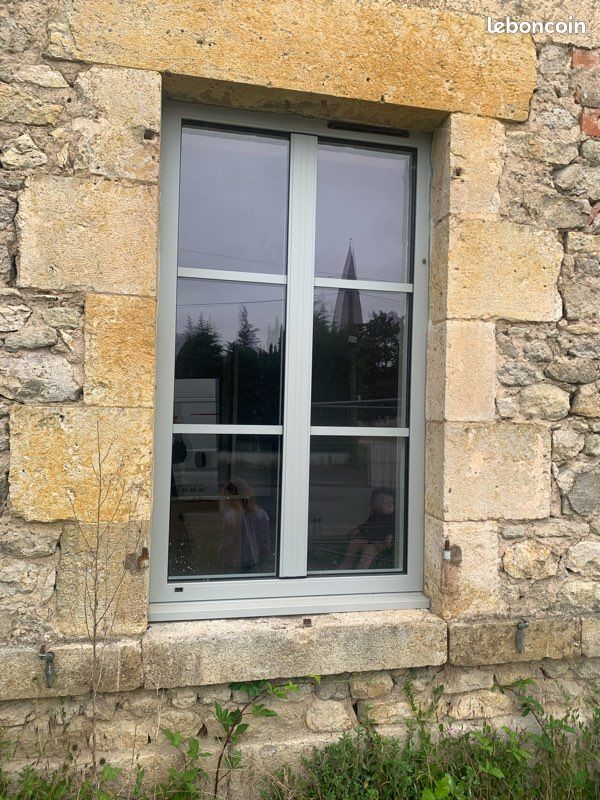Trois fenêtres aluminium neuves gris 7038 (image 1)
