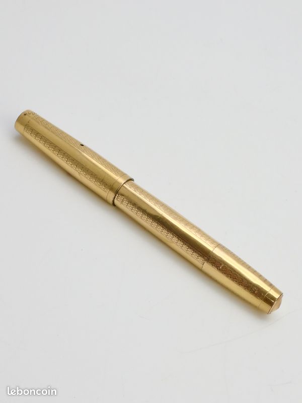 Stylo Plume UNIC Des Années 1930 - Plaque Or, Plume 18K Iridium - Occasion Vintage