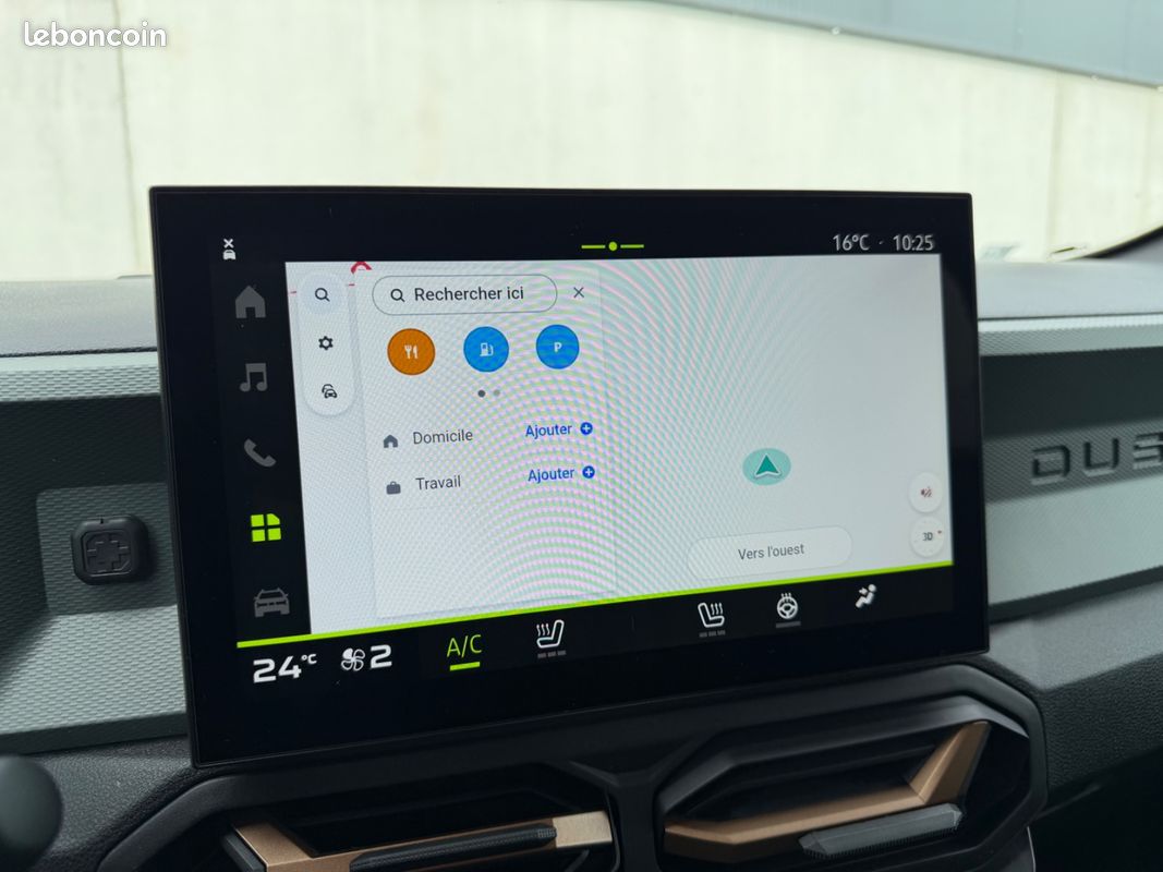 DACIA DUSTER TCe 141cv Hybride 4x2 EDC Extreme - Sièges Volant chauffants / CarPlay / Caméra 360 - (image 27)