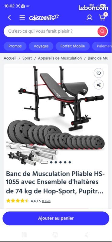 Machine de Sport Pliable avec accessoires (image 2)