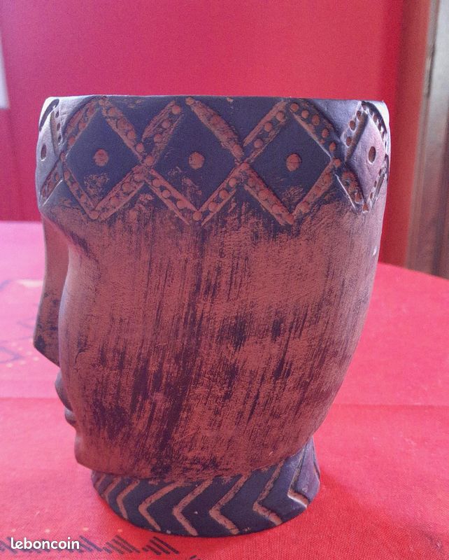 Cache pot tête H.13 cm (image 3)