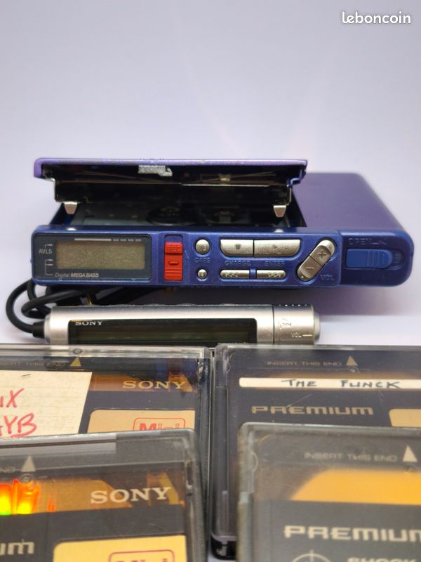Sony MZ-R37 MD – Lecteur/enregistreur MiniDisc – Vintage – Testé Fonctionne