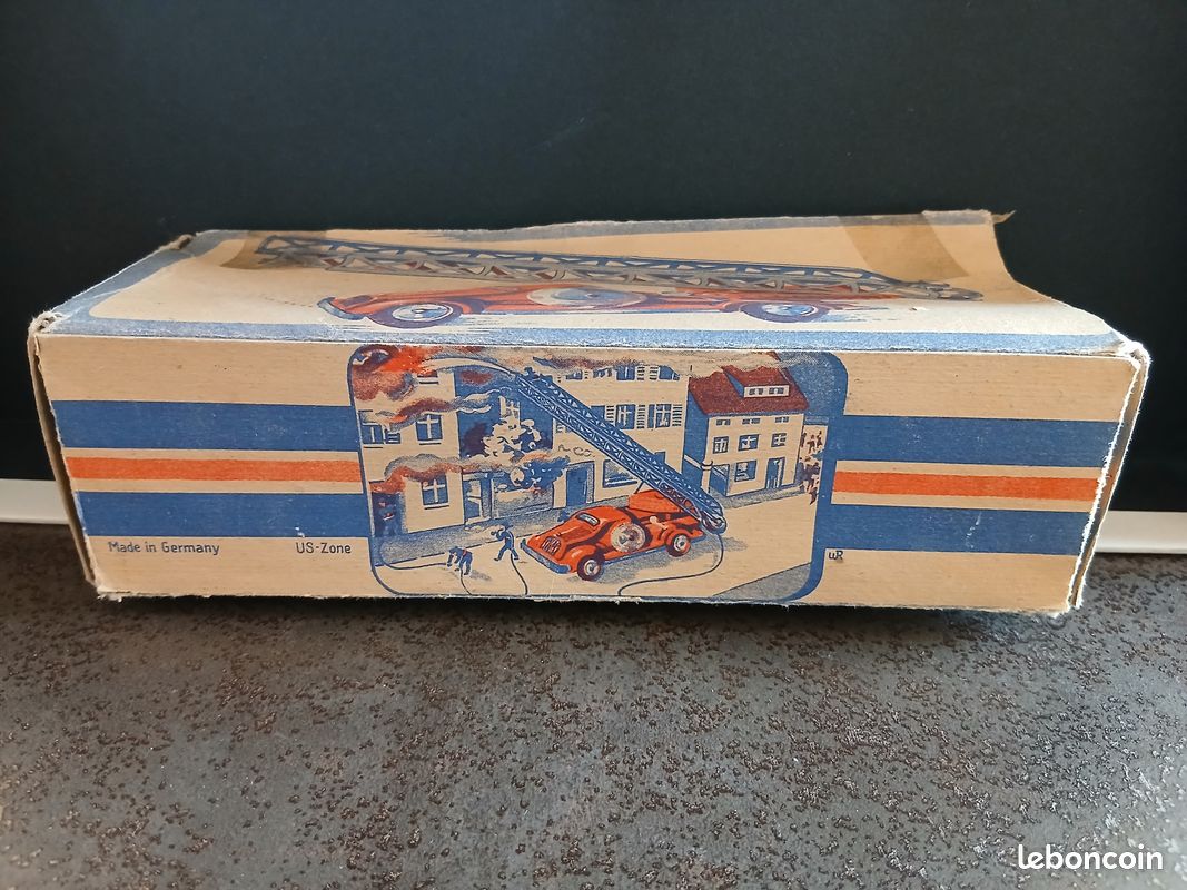 NICE Vintage GES GESCH GESCHUTZT TIN LITHO MECHANICAL