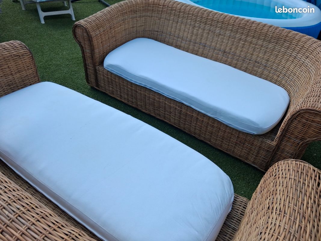 Salon jardin en rotin (image 4)