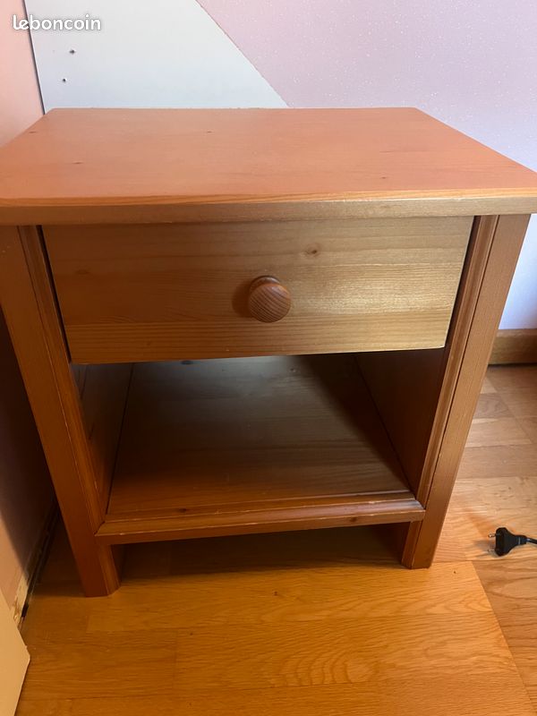 Lit simple (1personne) + table de chevet (image 6)