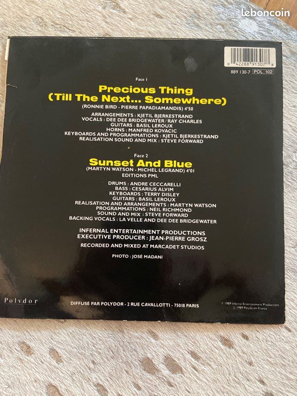 45 Tours Ray Charles et Dee Dee Bridgewater, "Precious Thing" (image 2)