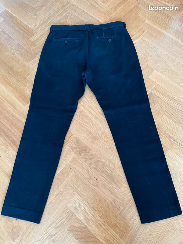 Homme, Pantalon ''H&M'' Slim Fit, Taille 52EUR, 100% Coton épais, Noir (image 6)