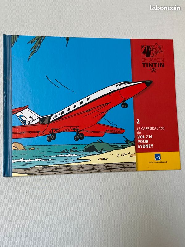 Fgurine Ttintin Hergé 1/144 Avion Tintin le Carreidas 160 Vol 714 Pour Sydney