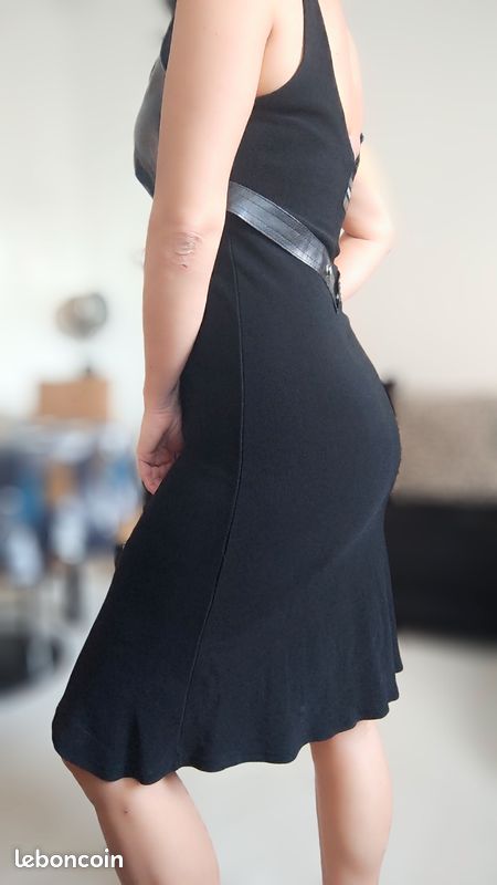 Robe en maille façon dentelle Femme, Blanc | Milano