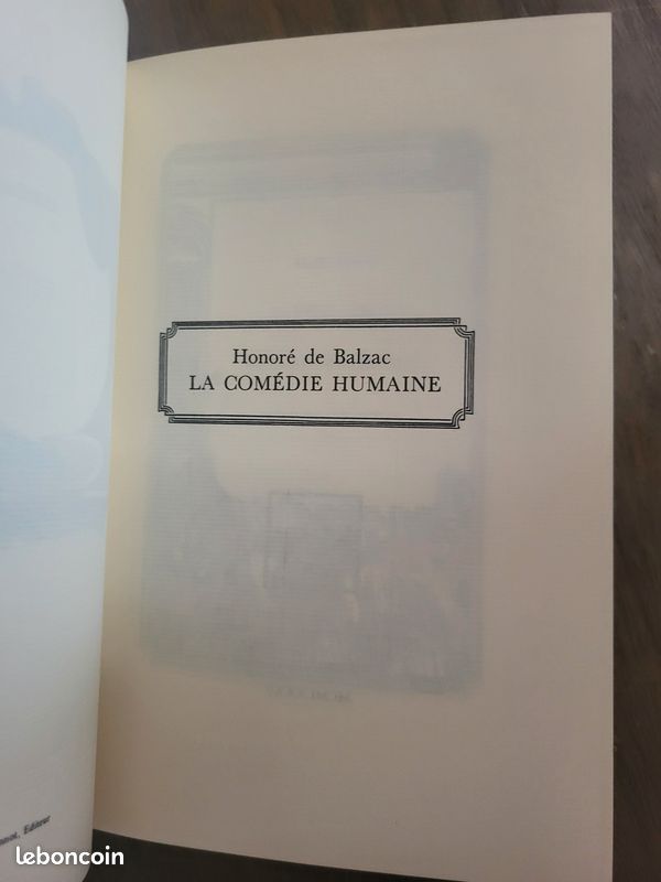Lot 6 premiers tomes de la Comédie Humaine de Balzac dans la collection Jean de Bonnot (image 8)