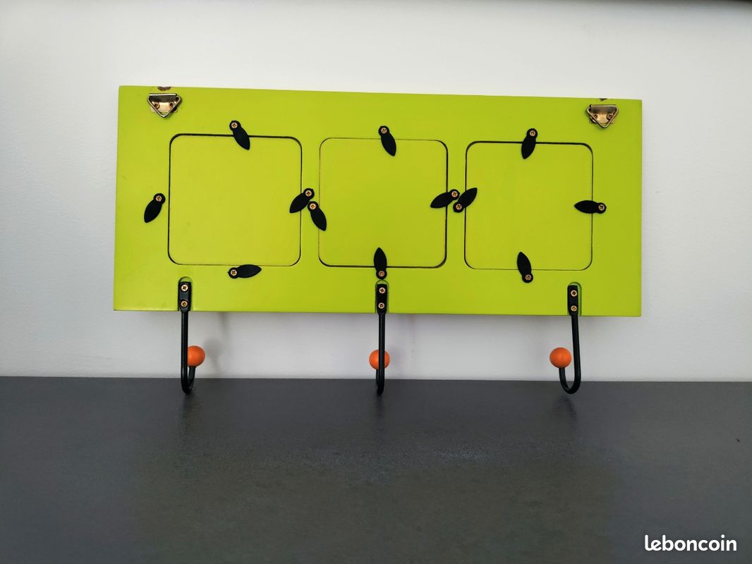 Porte manteau en bois enfant thème cirque (image 2)