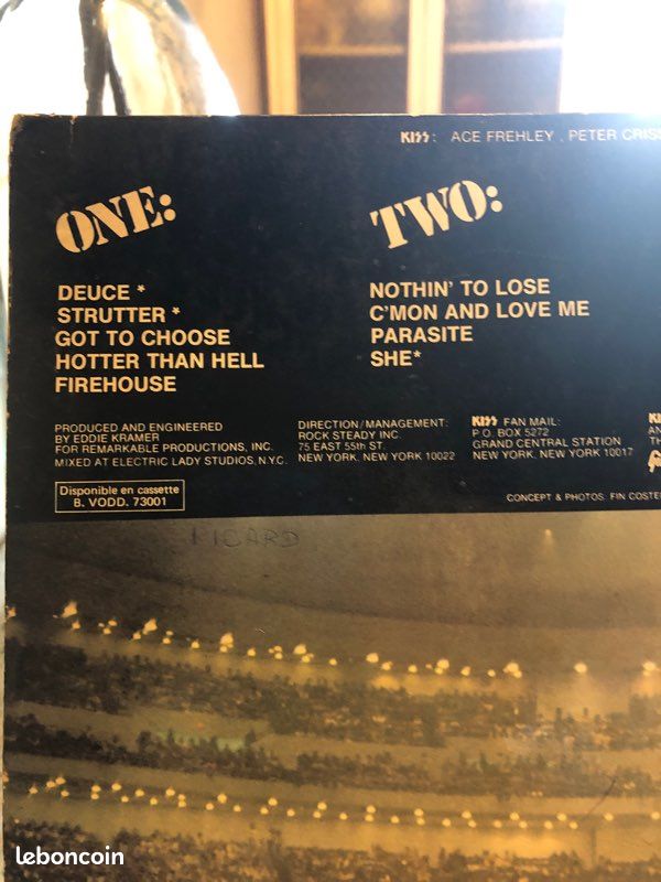 Vinyle 33t kiss double album 📔 original reissure gatfold france 🇫🇷 1979 hard rock 🤘 musique (image 3)