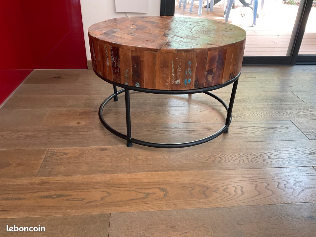 Table basse style industriel (image 3)